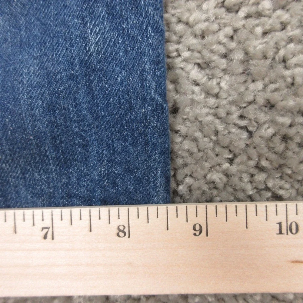 Levis Jeans Mens 34x34 Blue 501 Button Fly Faded Whisker Cotton Denim Pants‎